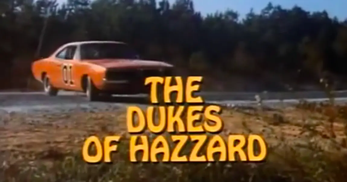 Screenshot from "The Dukes of Hazzard" using the Hobo font