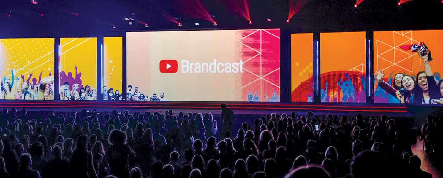 image of the stage at Youtube Brandcast